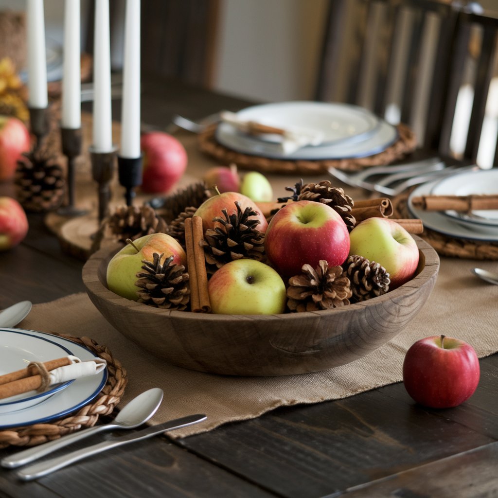 Apple and Cinnamon Sticks