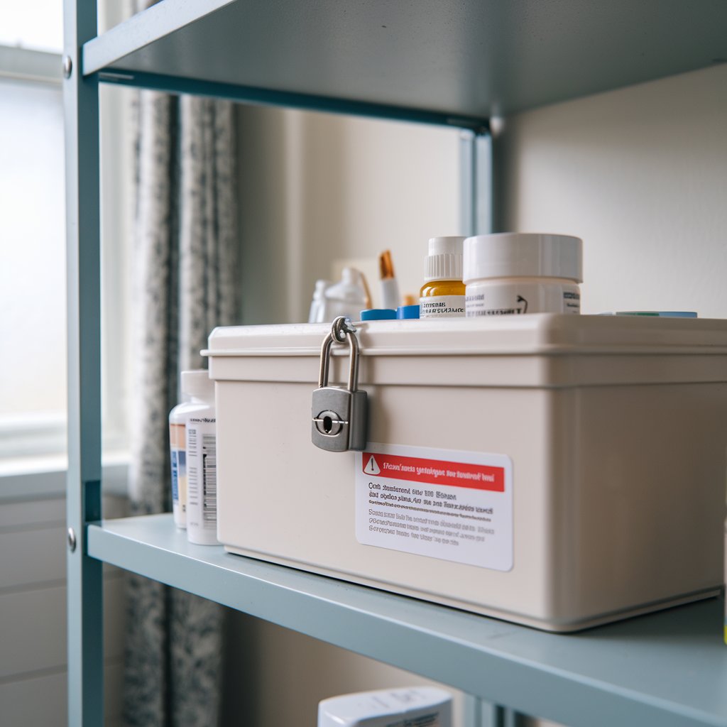 Medication Box with a Lock