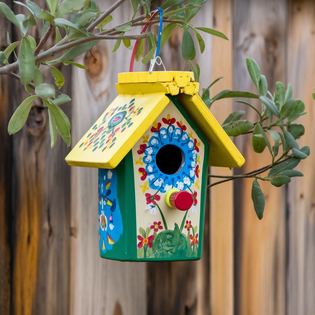 Recycled Bottle Birdhouse