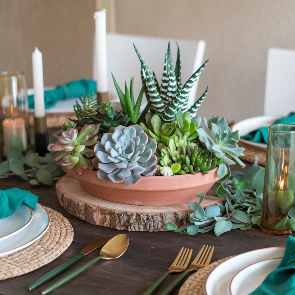 Succulent Table Centerpiece