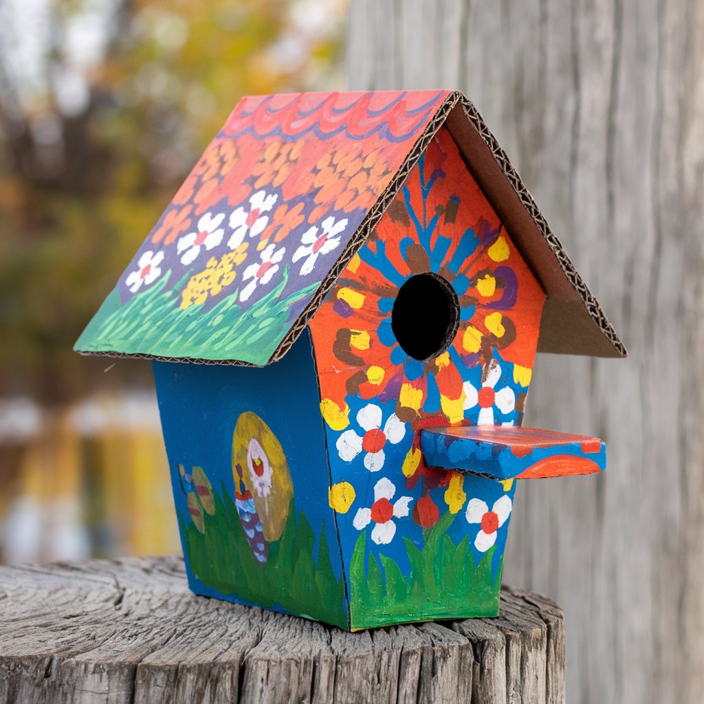 Cardboard Birdhouse