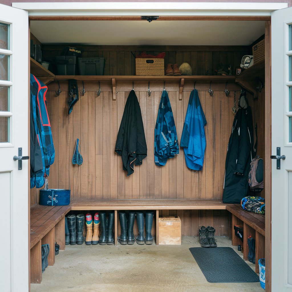 Add a Tack Room Mudroom Area