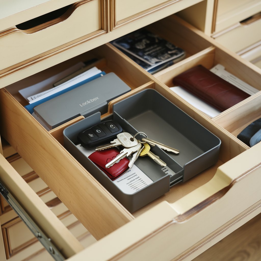 Add a Desk Drawer Lockbox