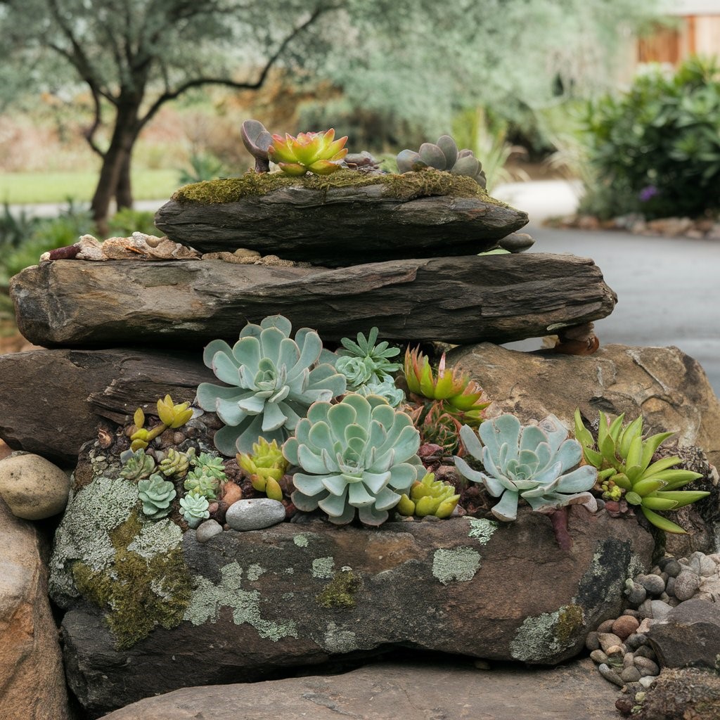 Succulent Rock Piles