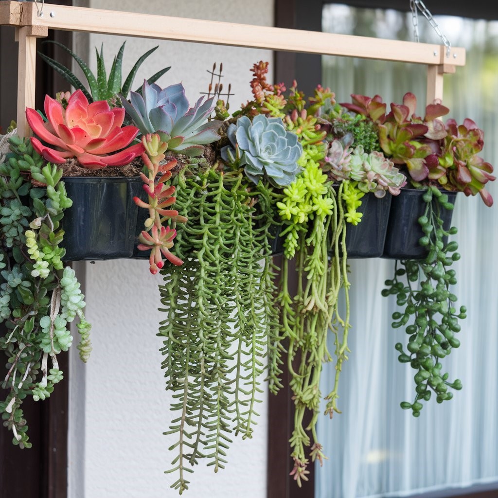 Hanging Succulent Garden