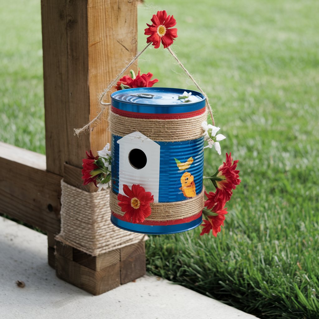 Tin Can Birdhouse