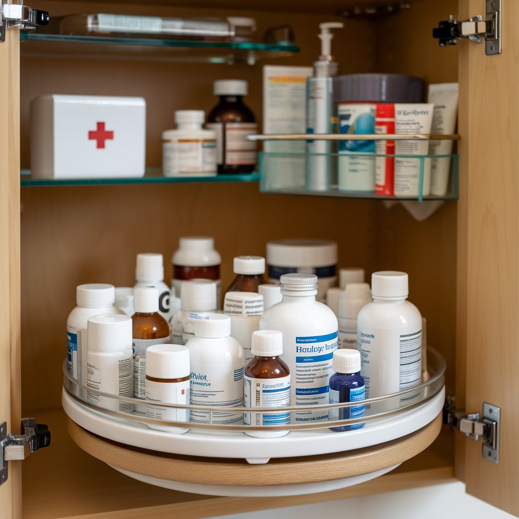 Lazy Susan Turntable for Easy Access