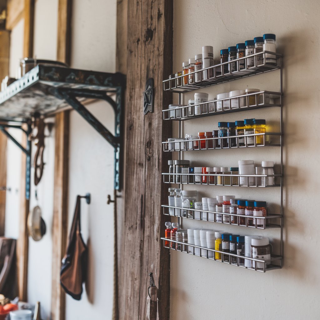 Magnetic Spice Rack for Small Bottles