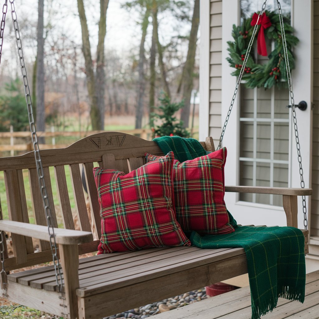 Christmas Porch Swing