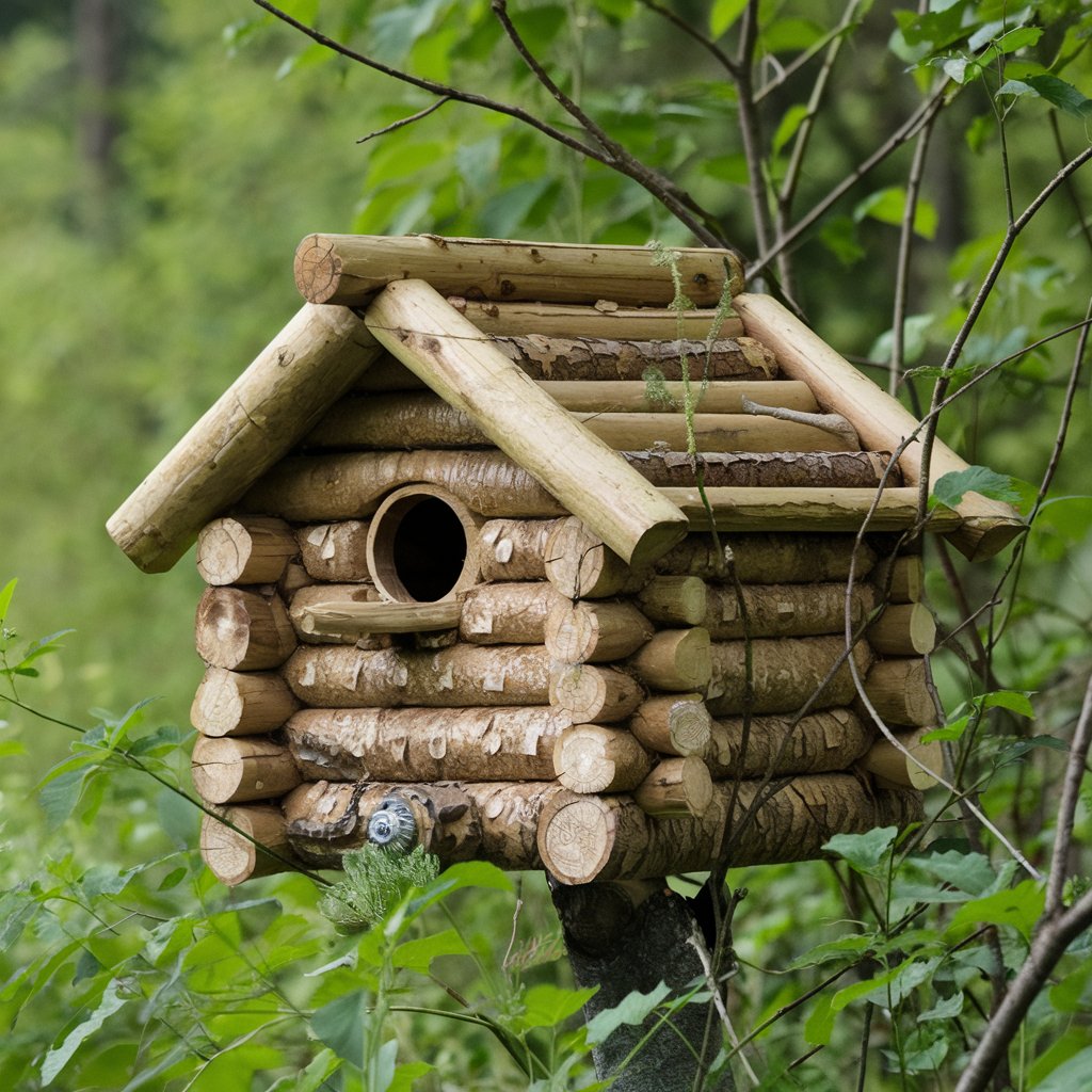 Log Cabin Birdhouse