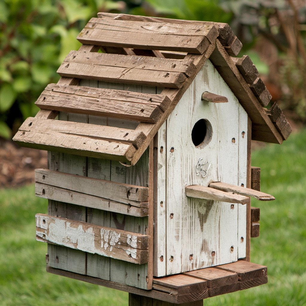 Upcycled Birdhouse from Wood Pallets