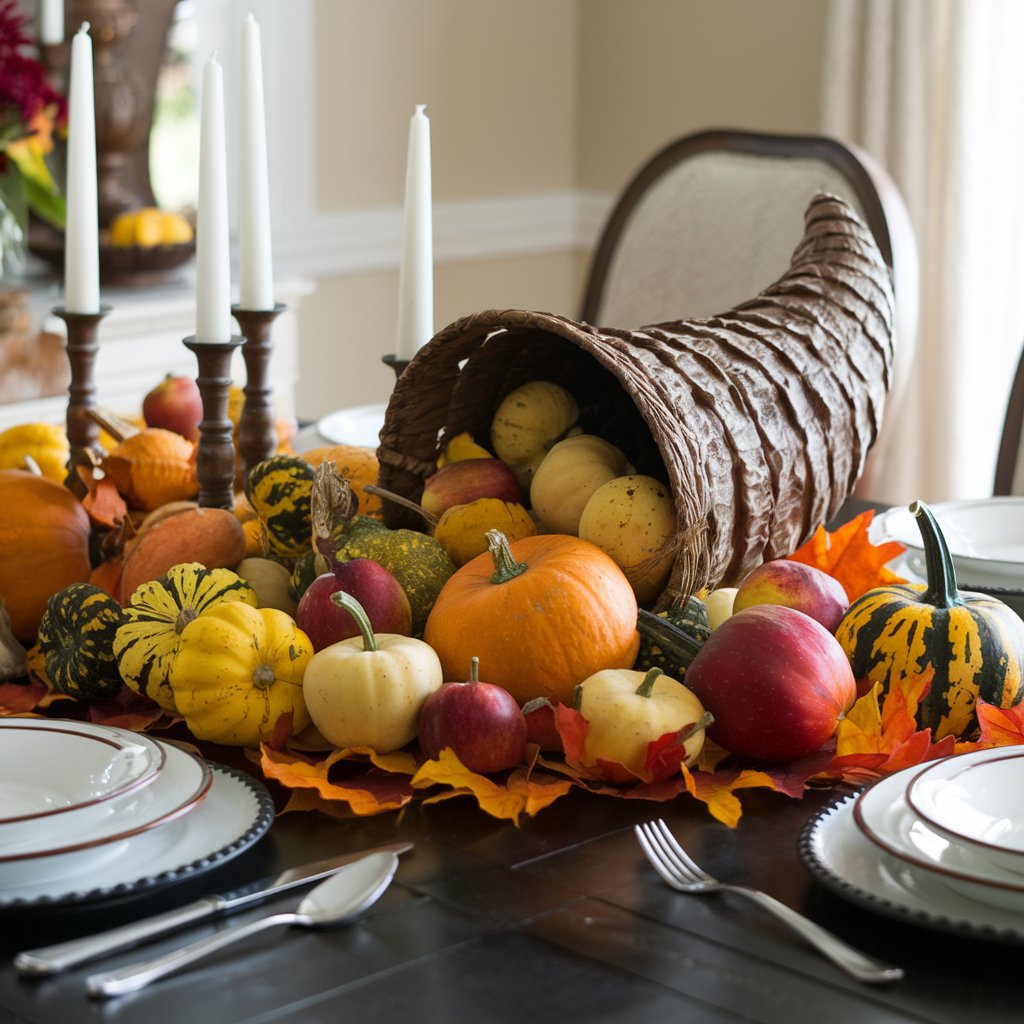 Gourd and Cornucopia Display