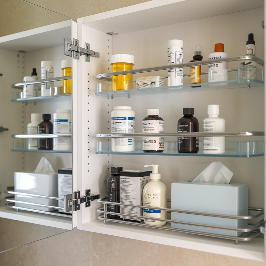 Medicine Cabinet with Adjustable Shelves