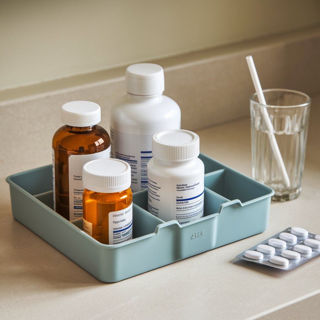 Prescription Bottle Organizer Tray