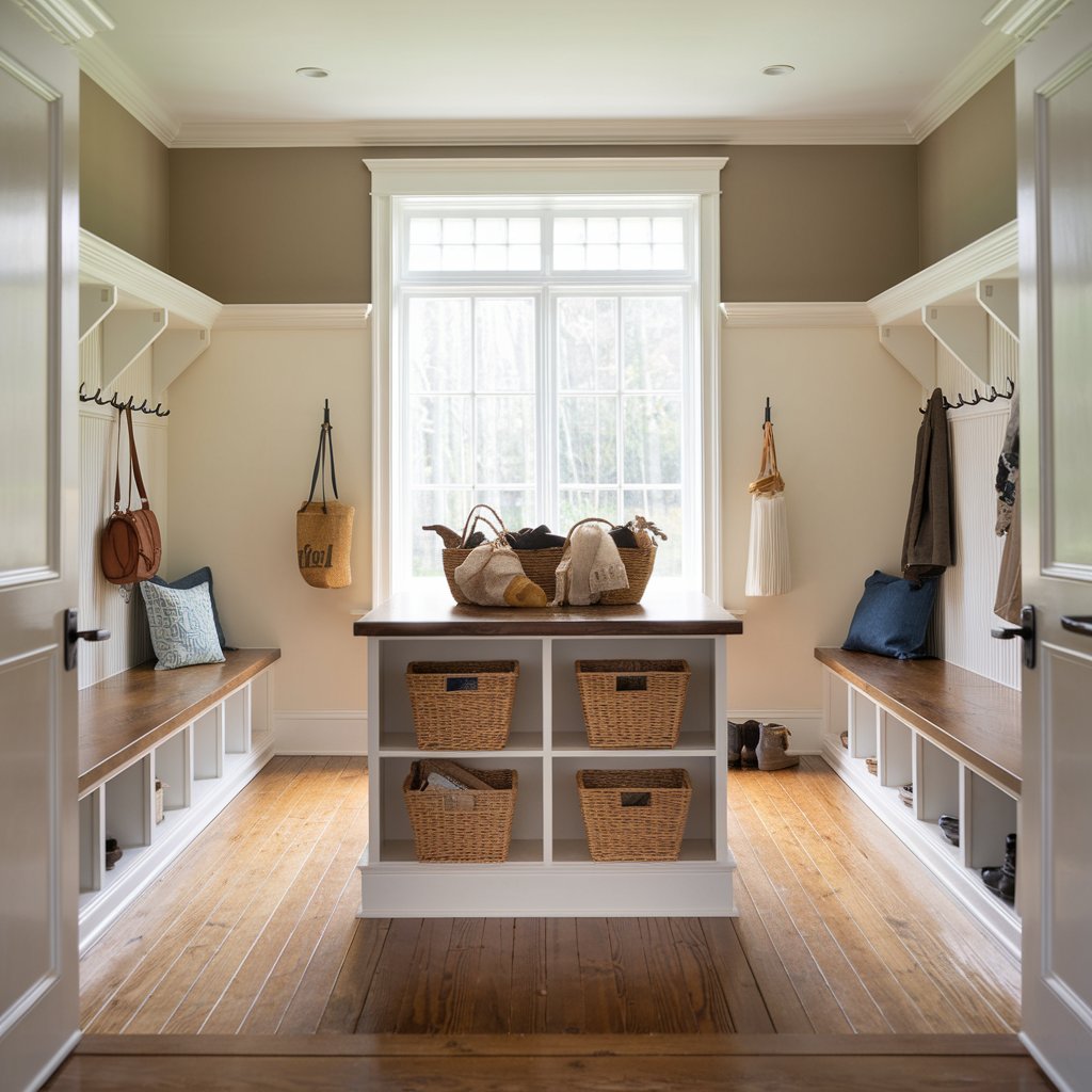 Create a Mudroom Island