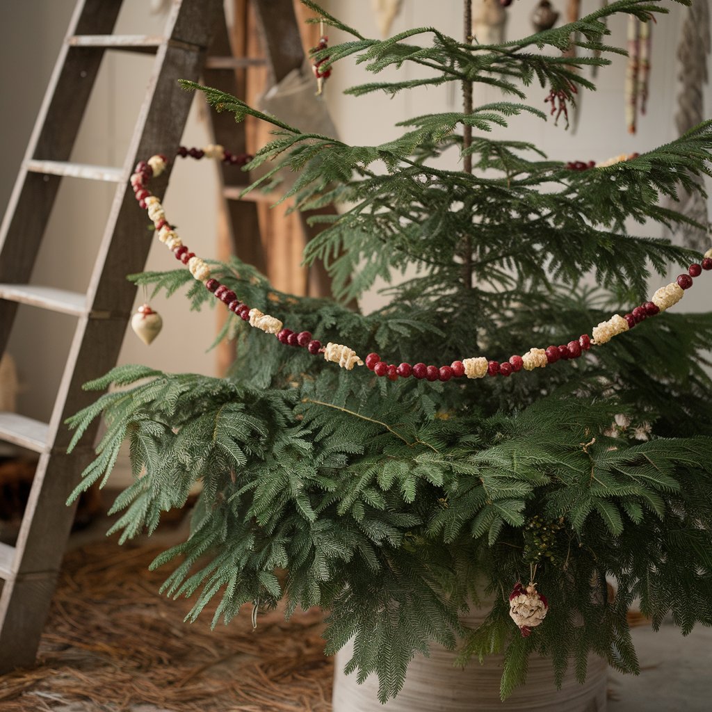 Cranberry and Popcorn Garlands