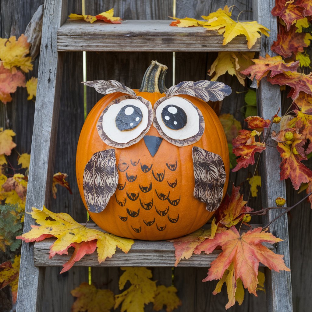 Adorable Owl Pumpkin