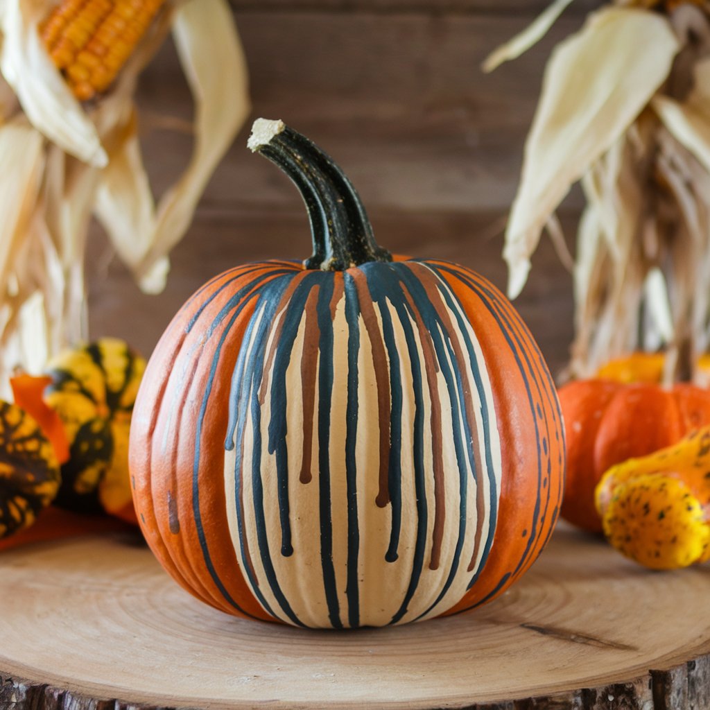 Drippy Paint Pumpkin