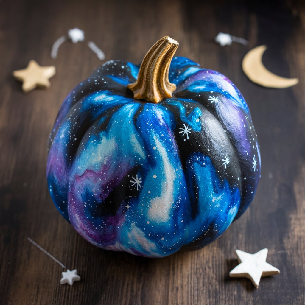 Galaxy Swirls Pumpkin