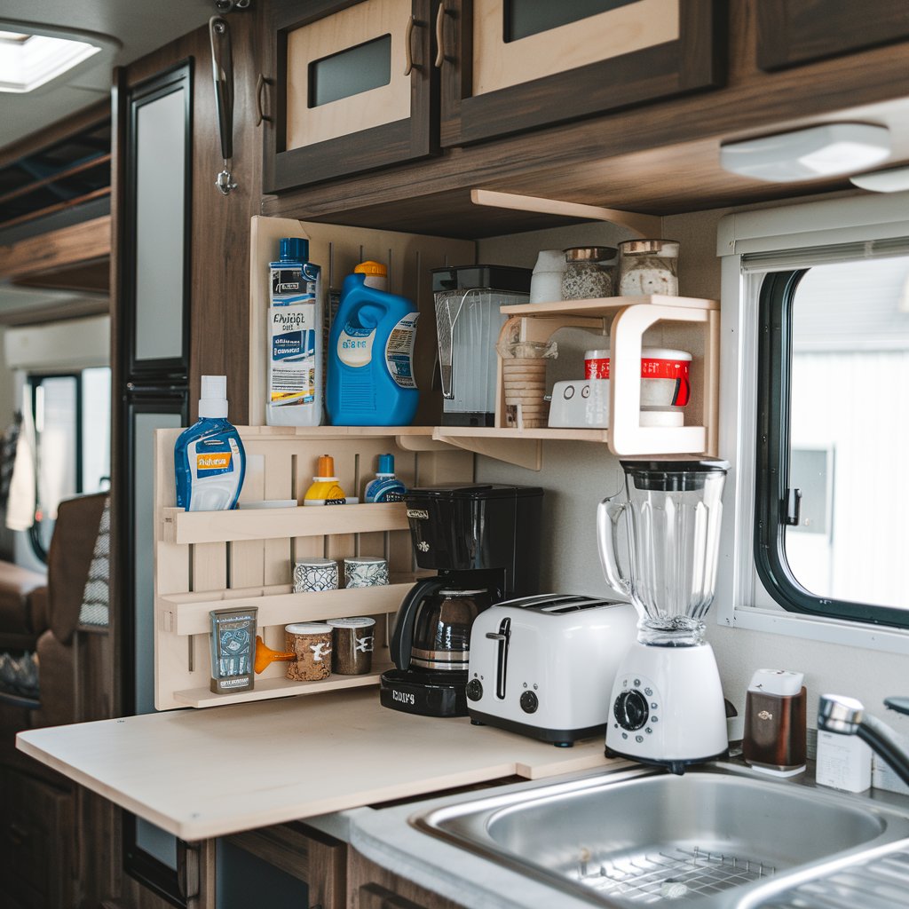 Free Up Space in a Camper Kitchen