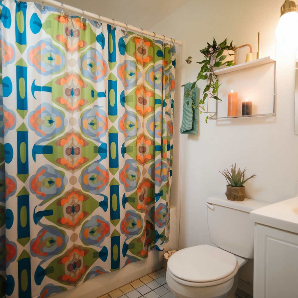 Colorful Shower Curtains