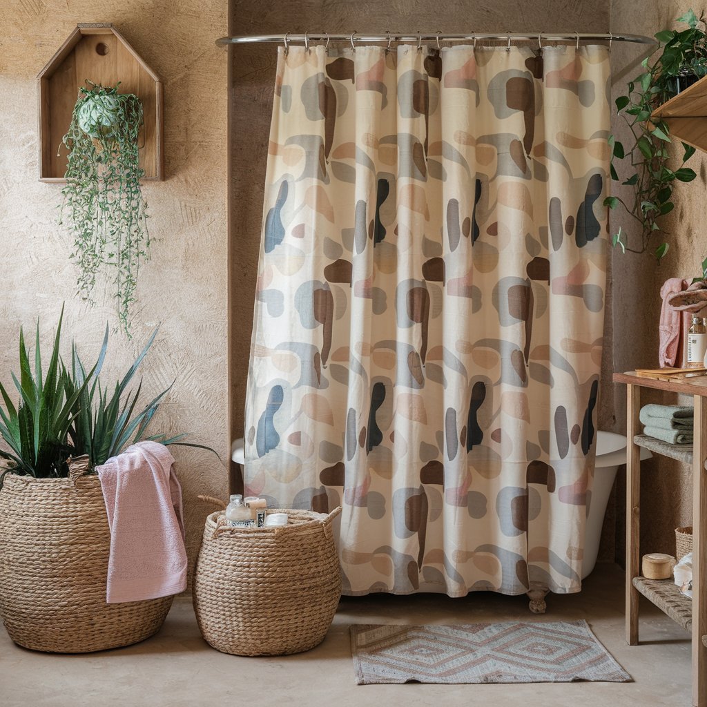 Hemp or Cotton Shower Curtains