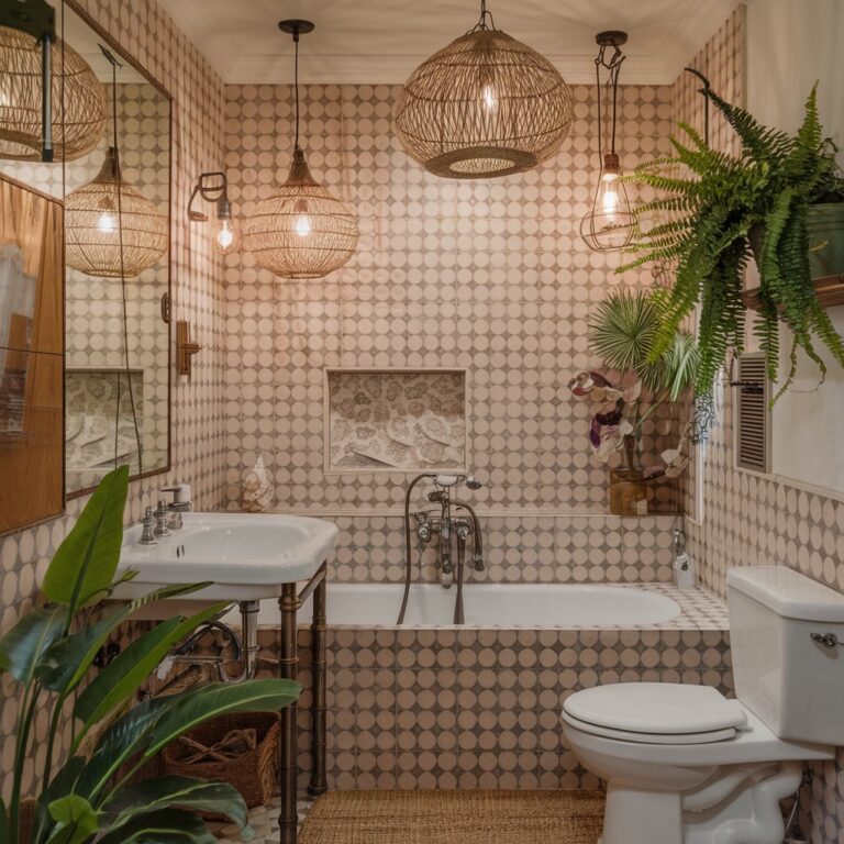 29 Bohemian Bathroom Ideas for a Unique and Relaxing Space