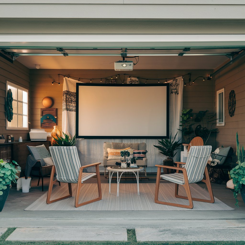 Outdoor Movie Area