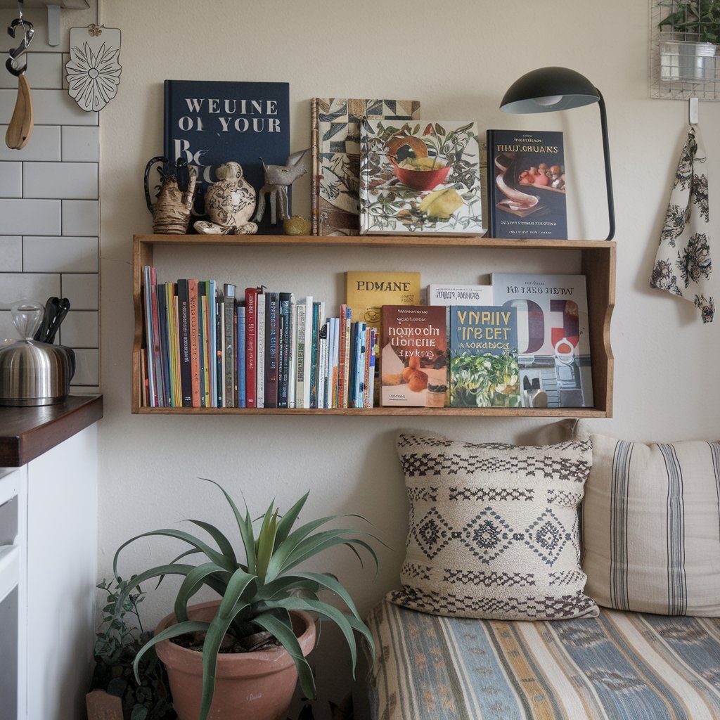 Vertical Storage for Cookbooks