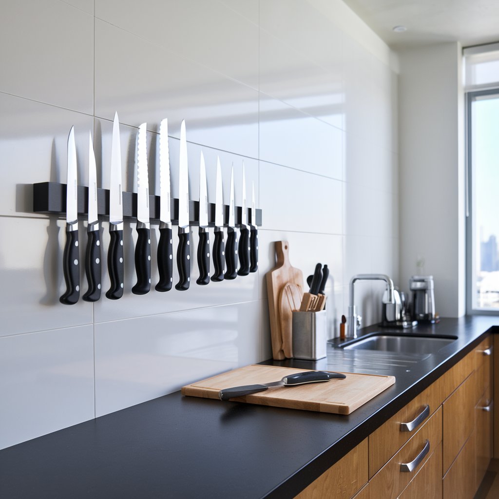 Wall-Mounted Knife Rack