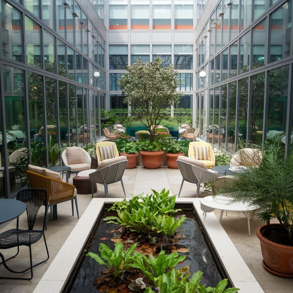 Greenhouse Courtyard Garden