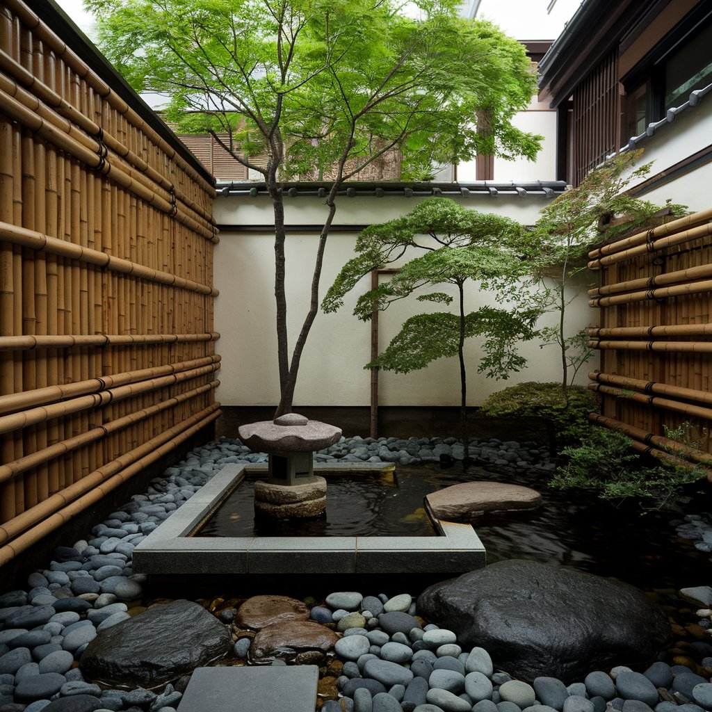 Zen-Inspired Japanese Courtyard