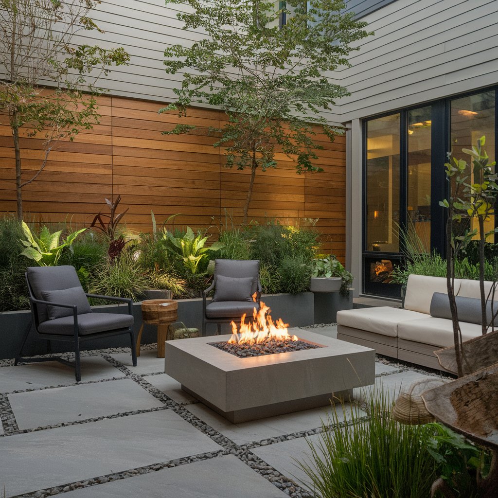 Small Courtyard with Fire Pit