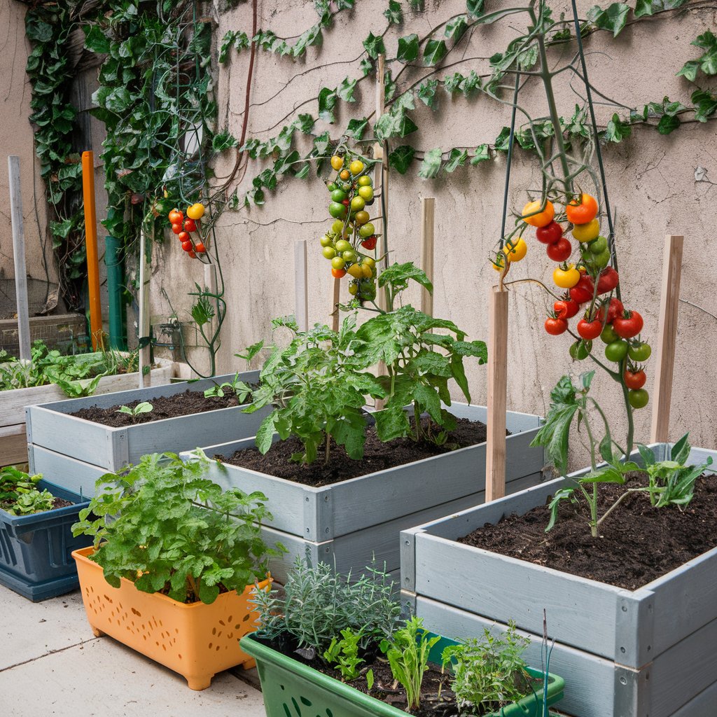 Herb and Vegetable Garden Courtyard